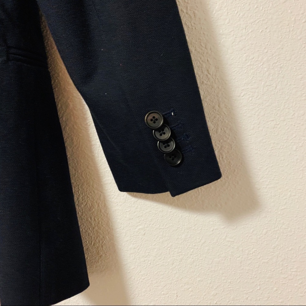 Veronica Beard Removable Collar Navy Blue Blazer - Picture 11 of 16